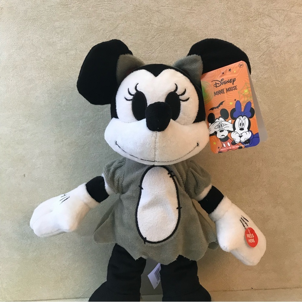 Disney Just Play Halloween Minnie Mouse 13” Stepper Dance Musical Plush New - Picture 4 of 13